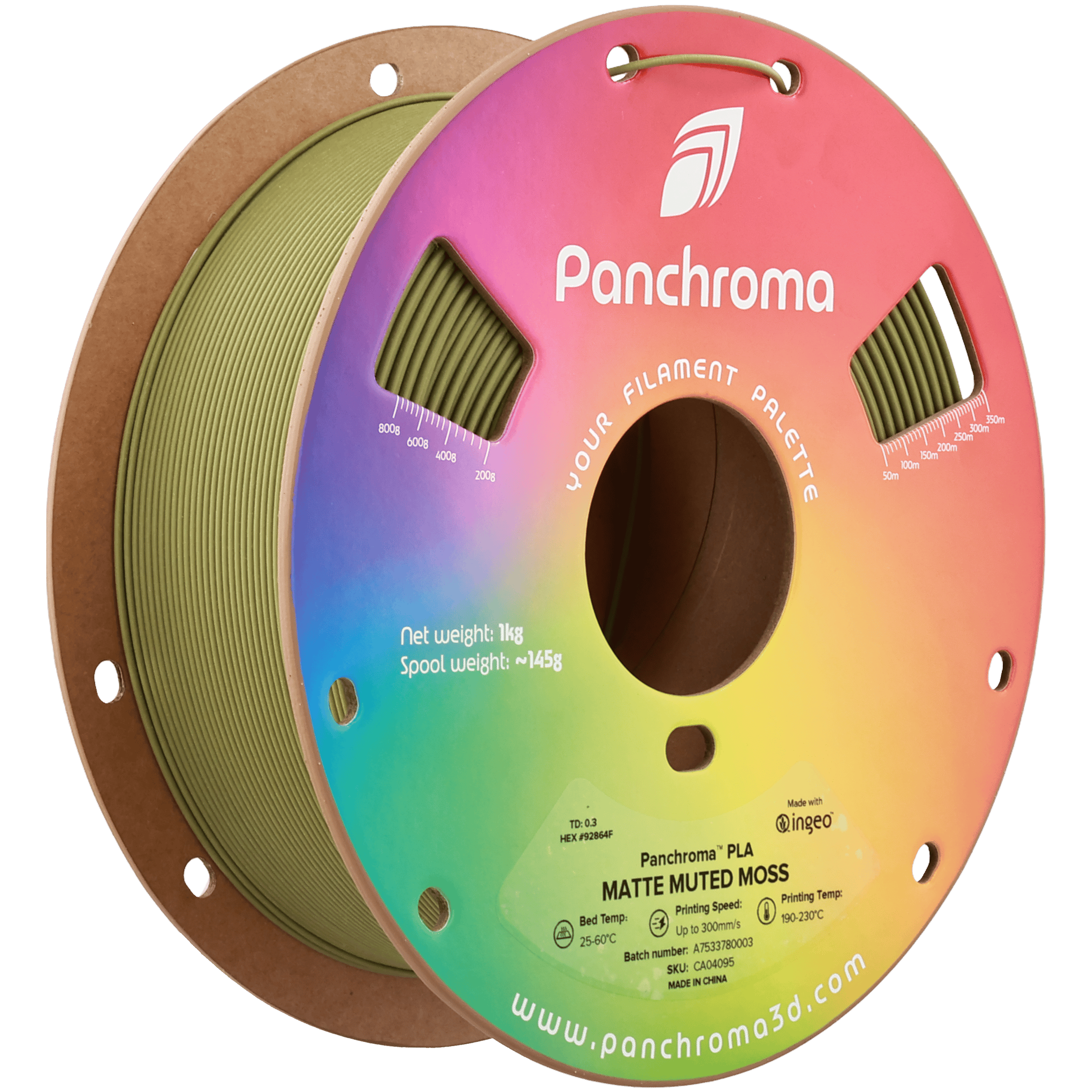 Panchroma PLA Filament Mat Yumuşak Yosun – 1 kg 1.75mm