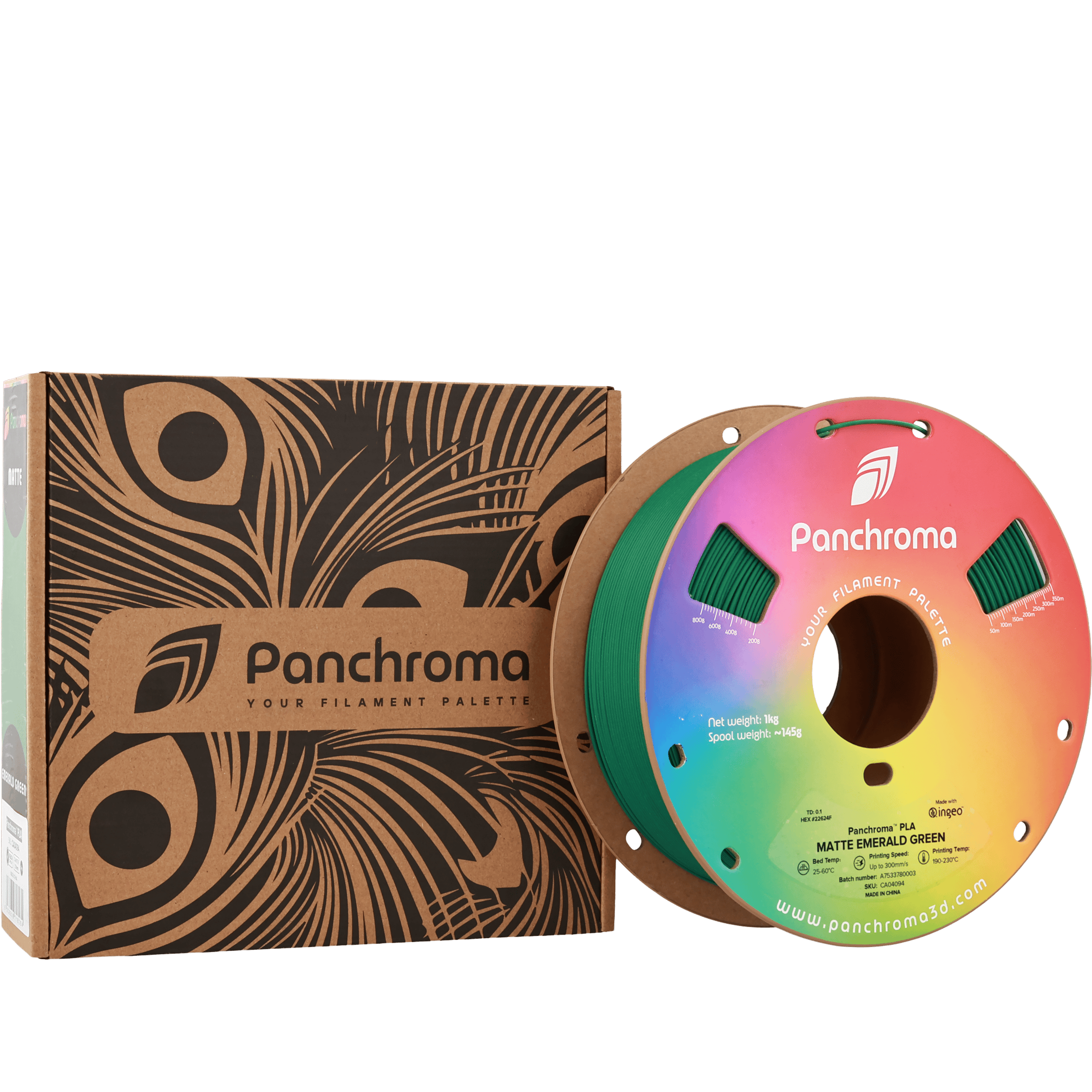 Panchroma PLA Filament Mat Zümrüt Yeşil – 1 kg 1.75mm