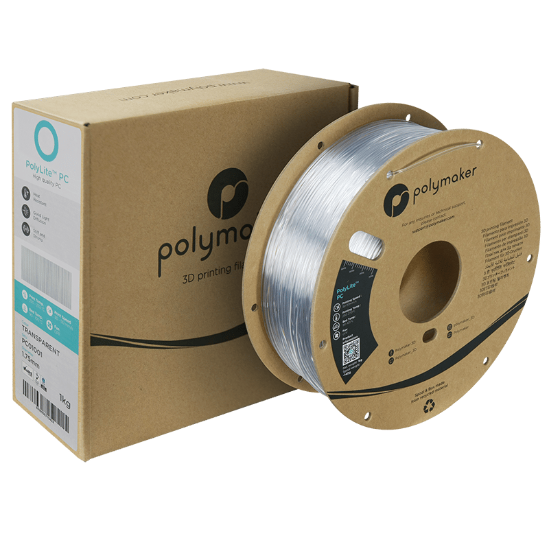 PolyLite PC Saydam Filament – Şeffaf 3D Baskı | 1 kg 1.75mm