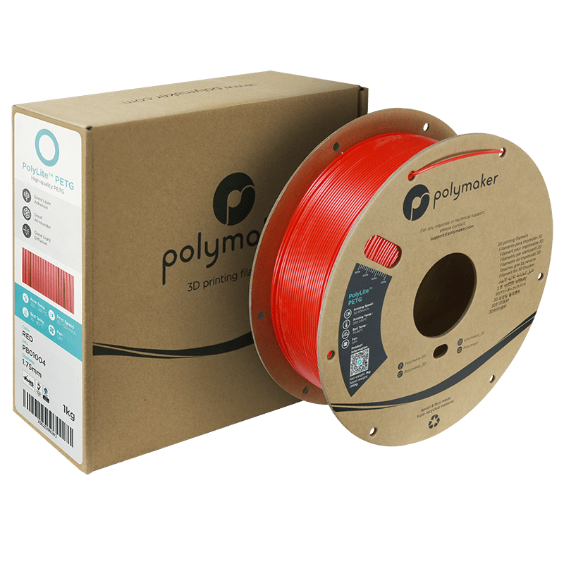 PolyLite PETG Filament Kırmızı – 1 kg 1.75mm