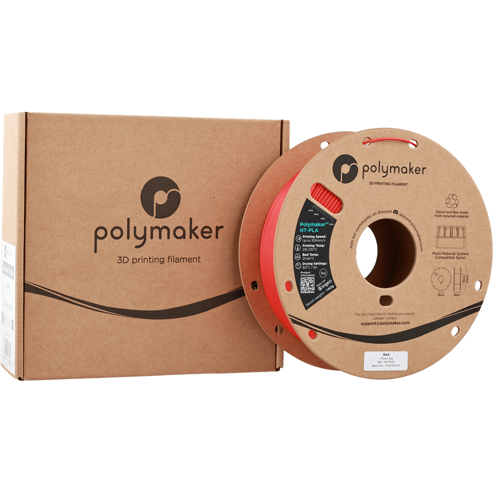 Polymaker HT-PLA Filament Kırmızı