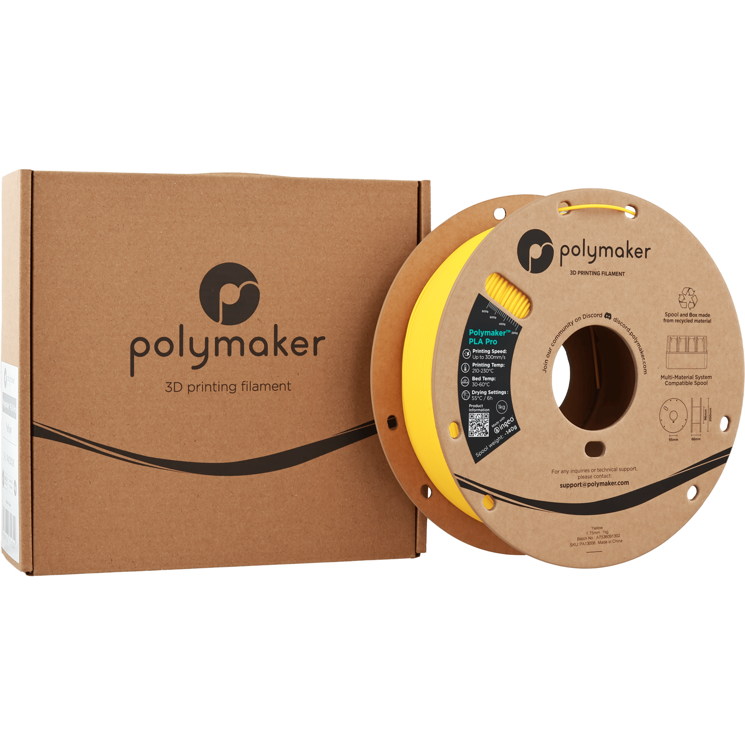 Polymaker PLA Pro Filament Sarı - 1kg 1.75mm
