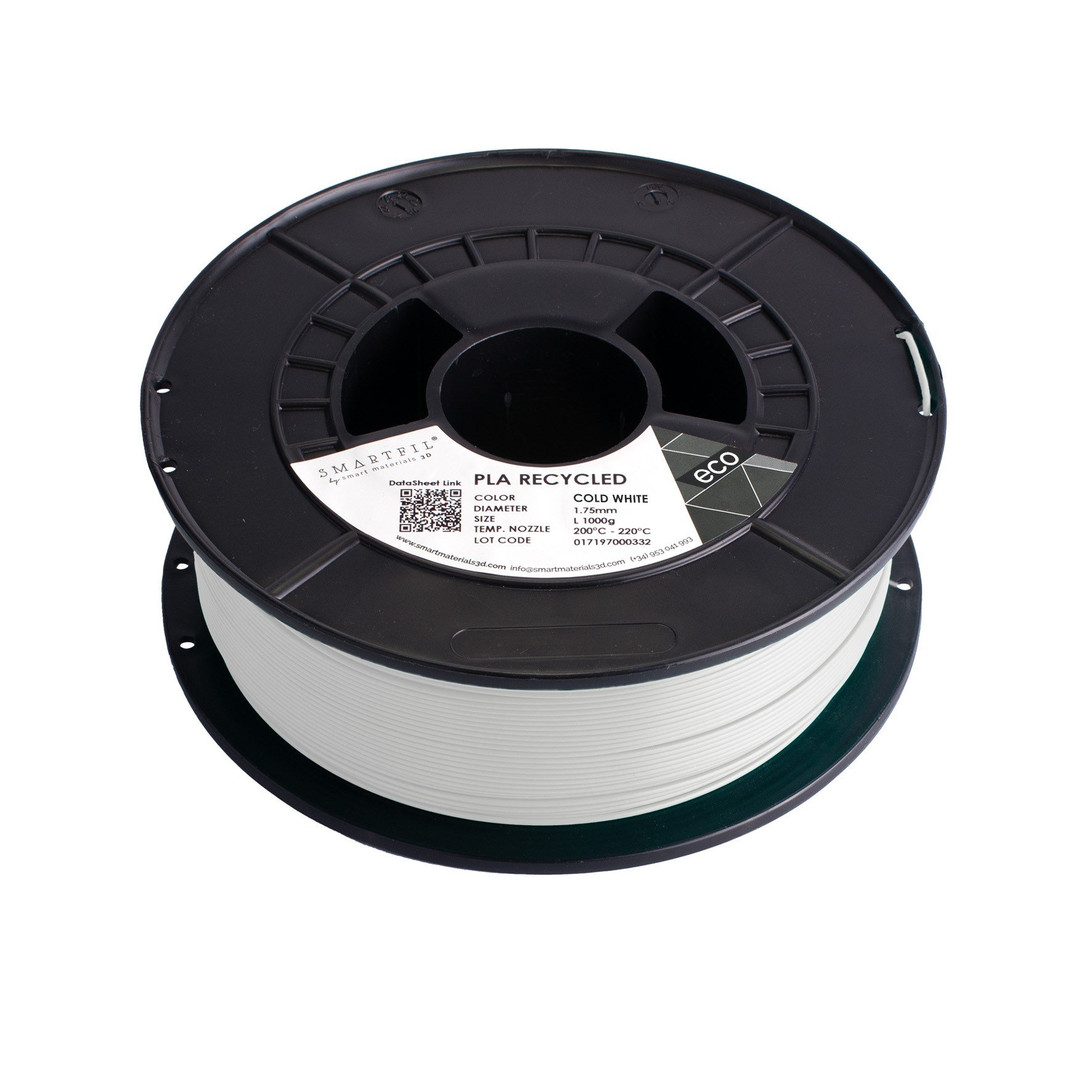 Smartfil PLA Recycled Filament Soğuk Beyaz - 1 kg 1.75mm
