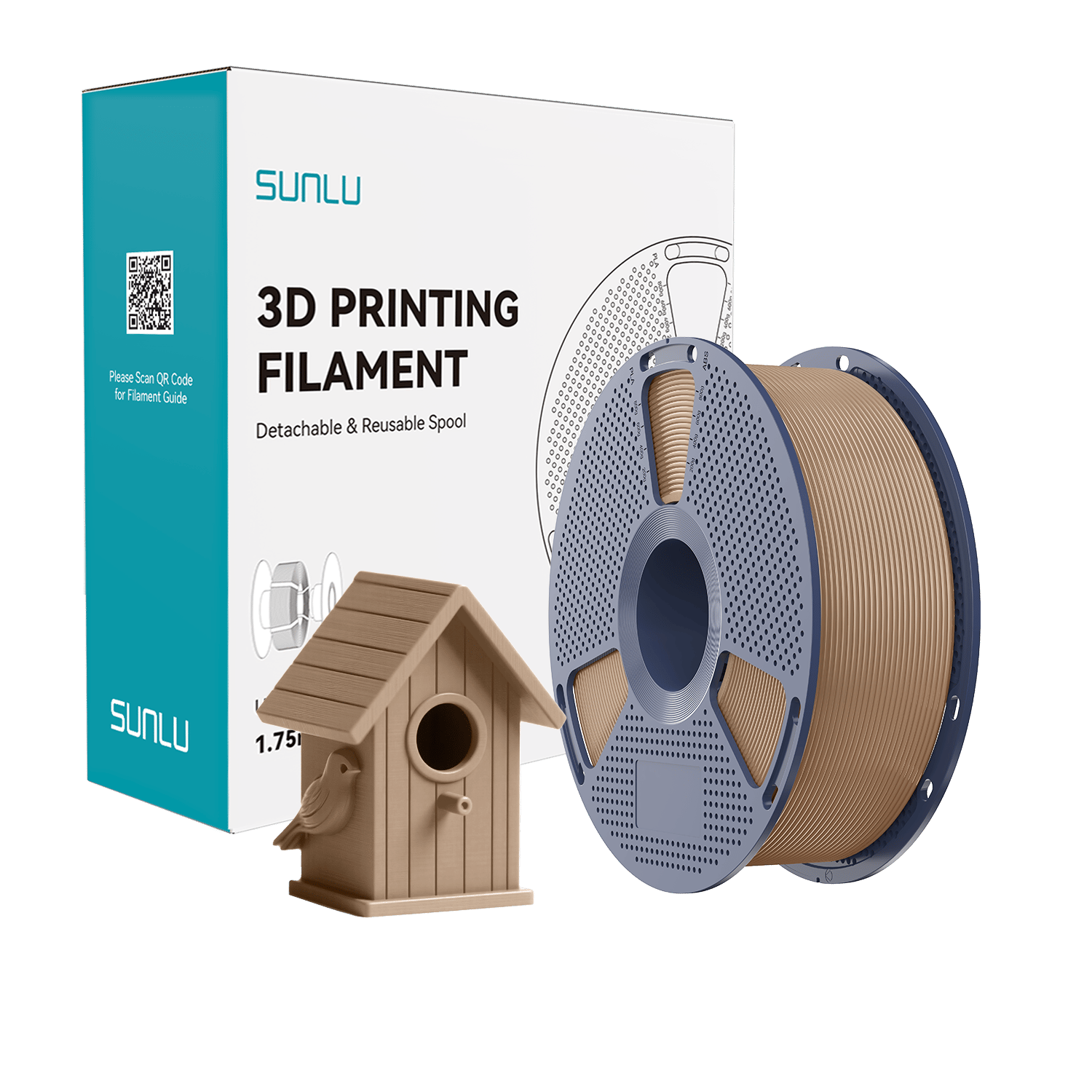 Sunlu ASA Filament Moka Mus - 1 kg 1.75mm