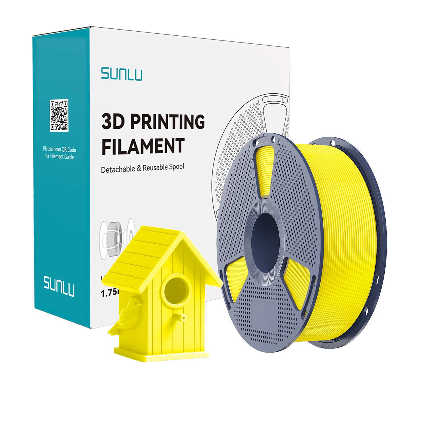 Sunlu ASA Filament Sarı - 1 kg 1.75mm