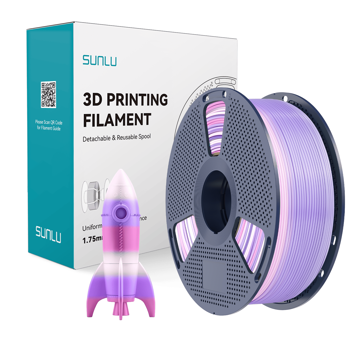 Sunlu PLA Filament Gökkuşağı 03 - 1 kg 1.75mm