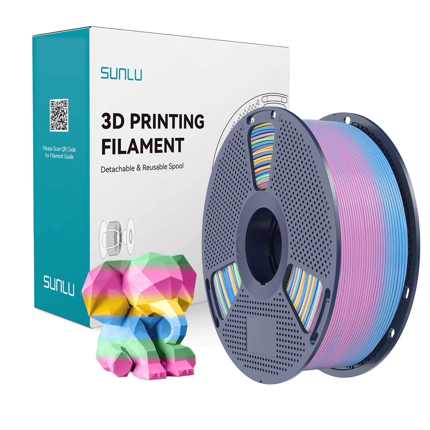 Sunlu PLA Filament Gökkuşağı 04 - 1 kg 1.75mm