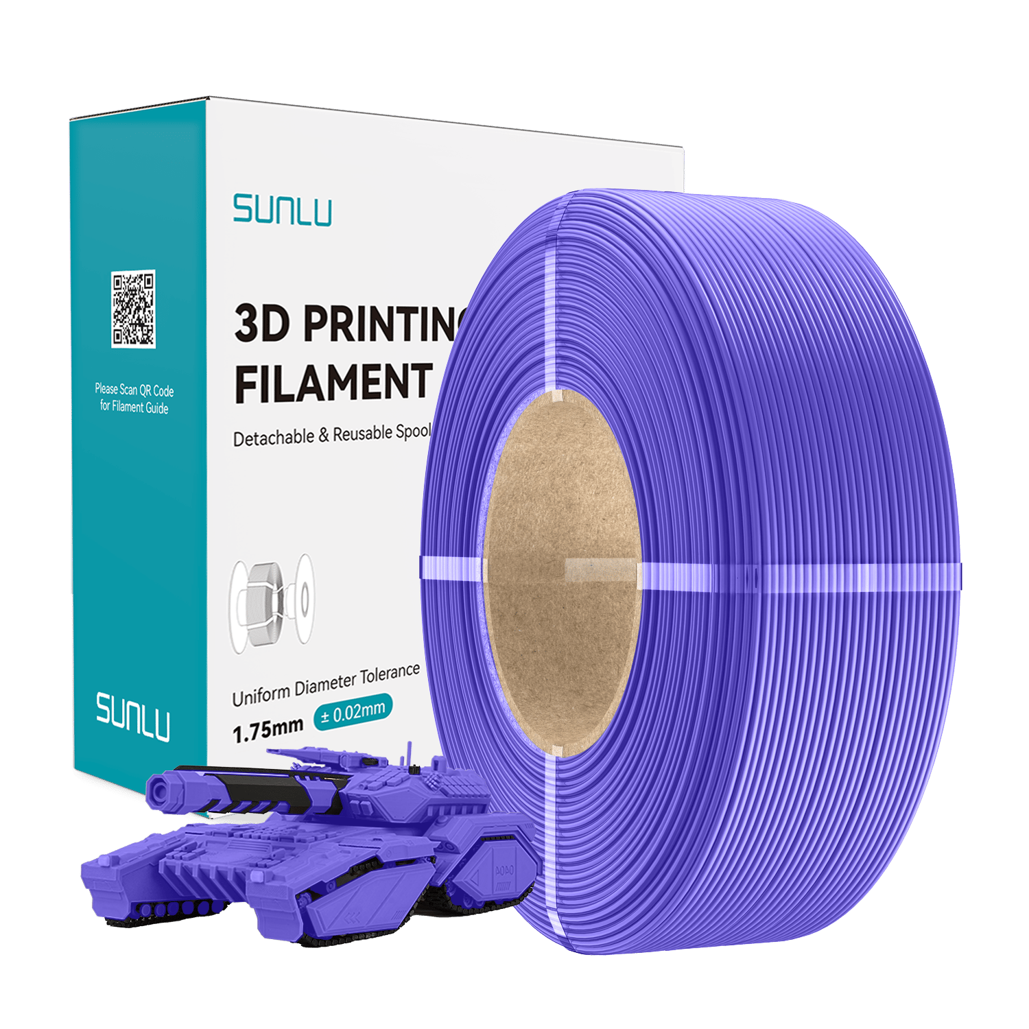 Sunlu Refill PLA Lavanta Mor - 1kg 1.75mm