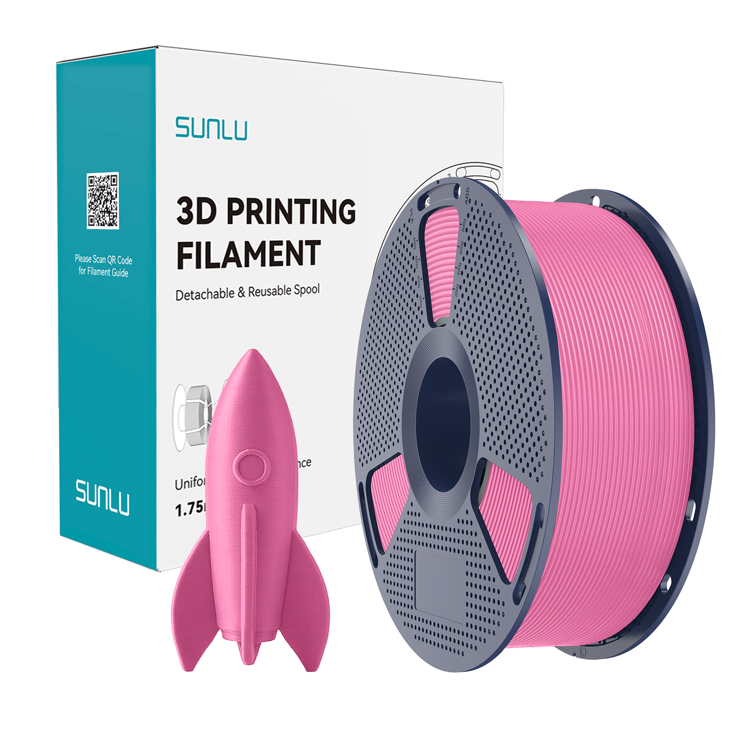 Sunlu Yüksek Hızlı PLA Filament Pembe – 1kg 1.75mm