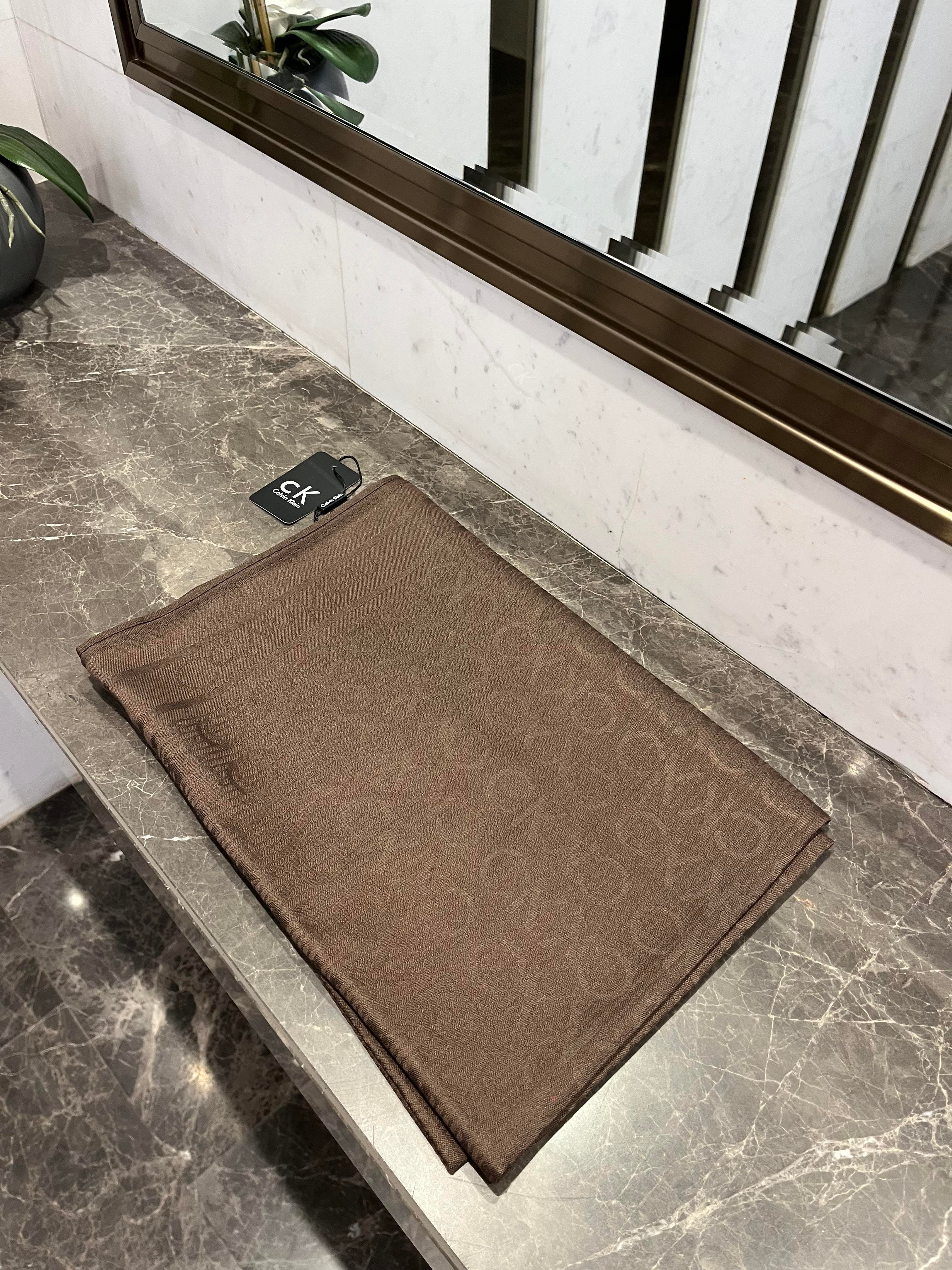 CK kaşmir premium şal -kahverengi
