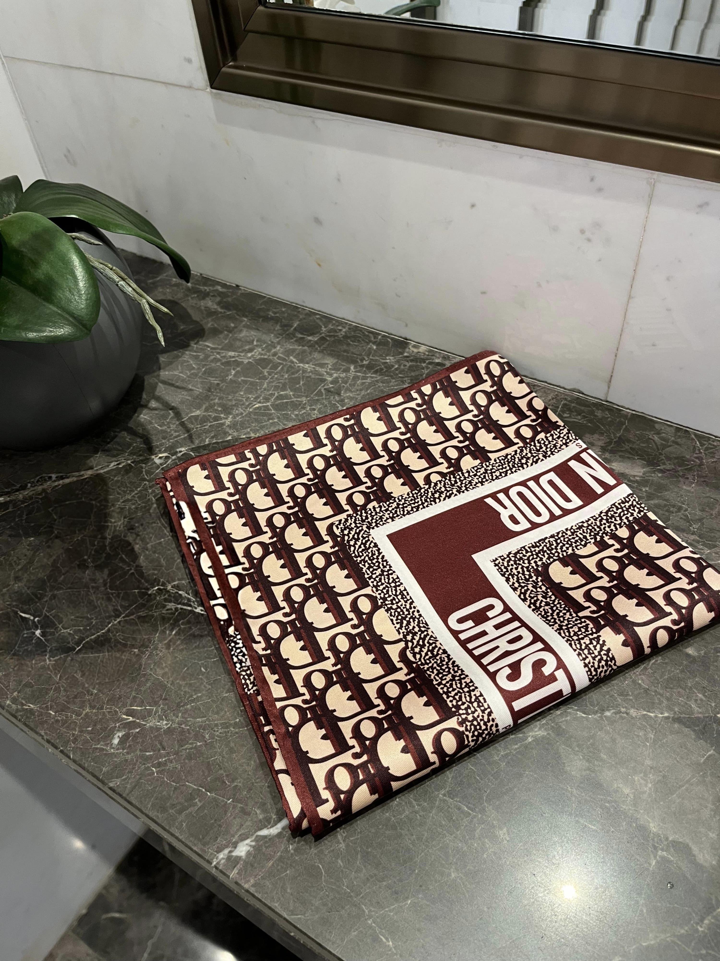 marka D desen premium eşarp - bordo