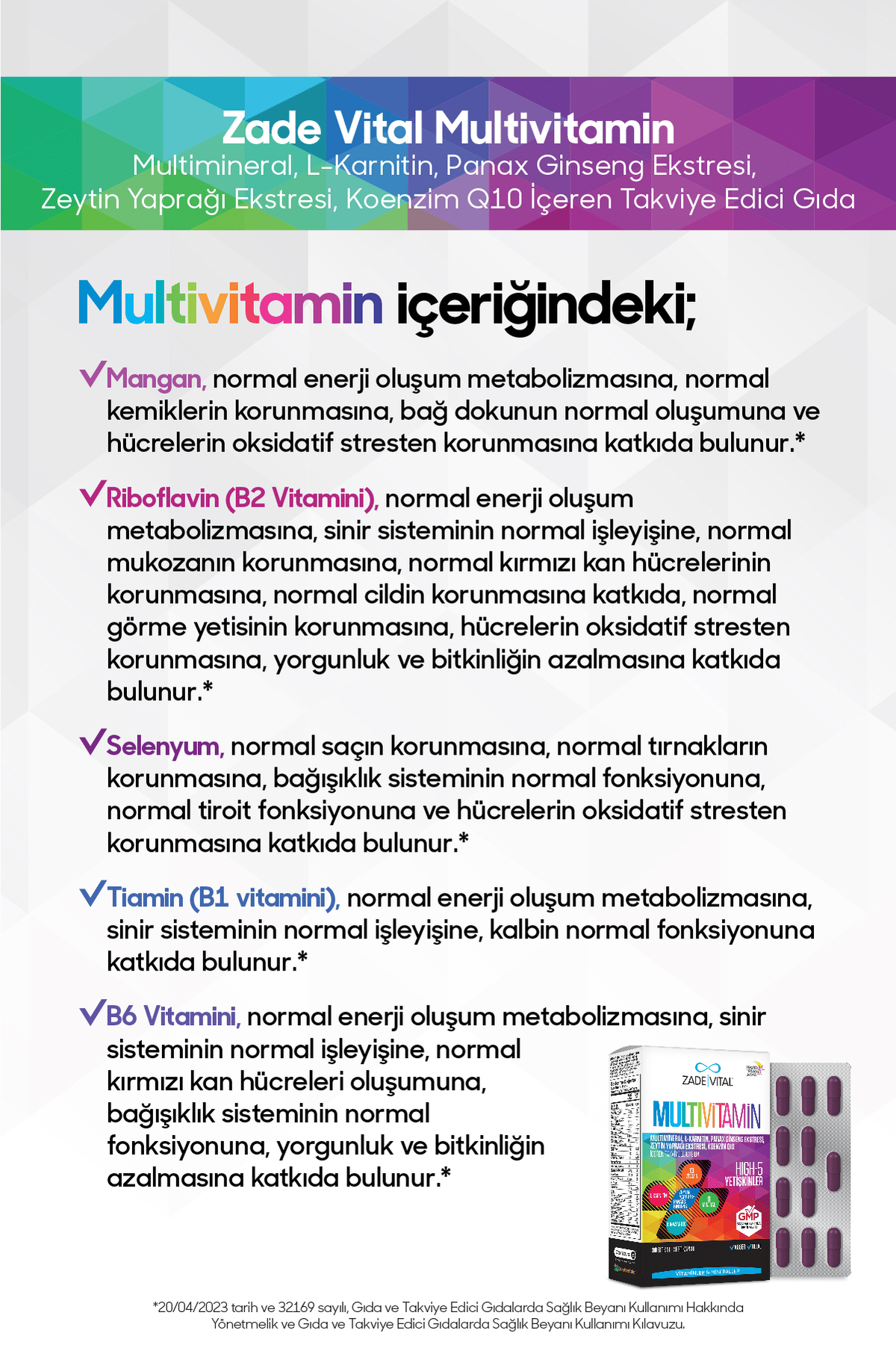 30 Bitkisel Sert Kapsül-Multivitamin