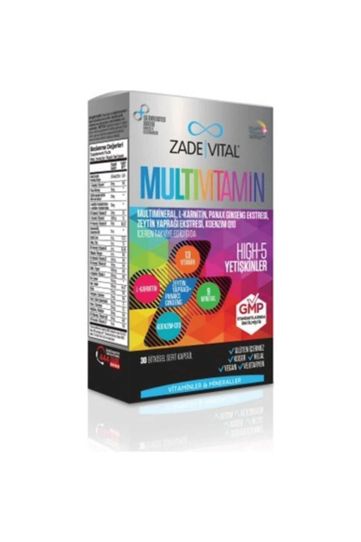 30 Bitkisel Sert Kapsül-Multivitamin