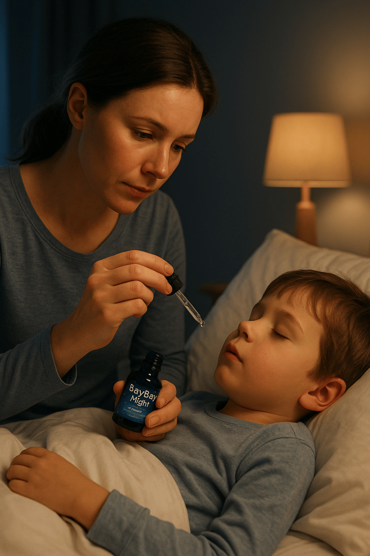 BayBay Night Uyku Problemi Olan Çocuk Ve Yetişkinler İçin Melisa Ve Papatya Özlü Bitkisel Damla 50ml