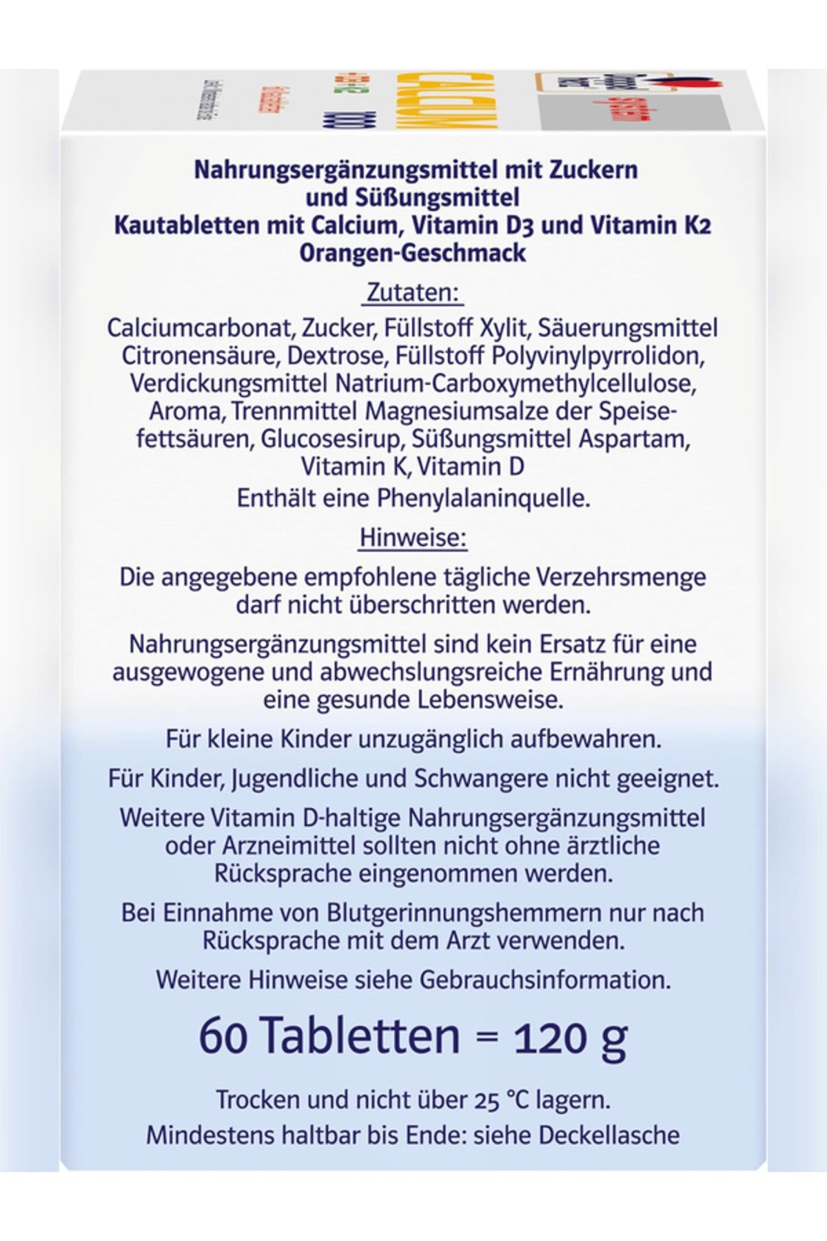 Calcium 1000 + D3 + K2 60 Çiğnenebilir Tablet
