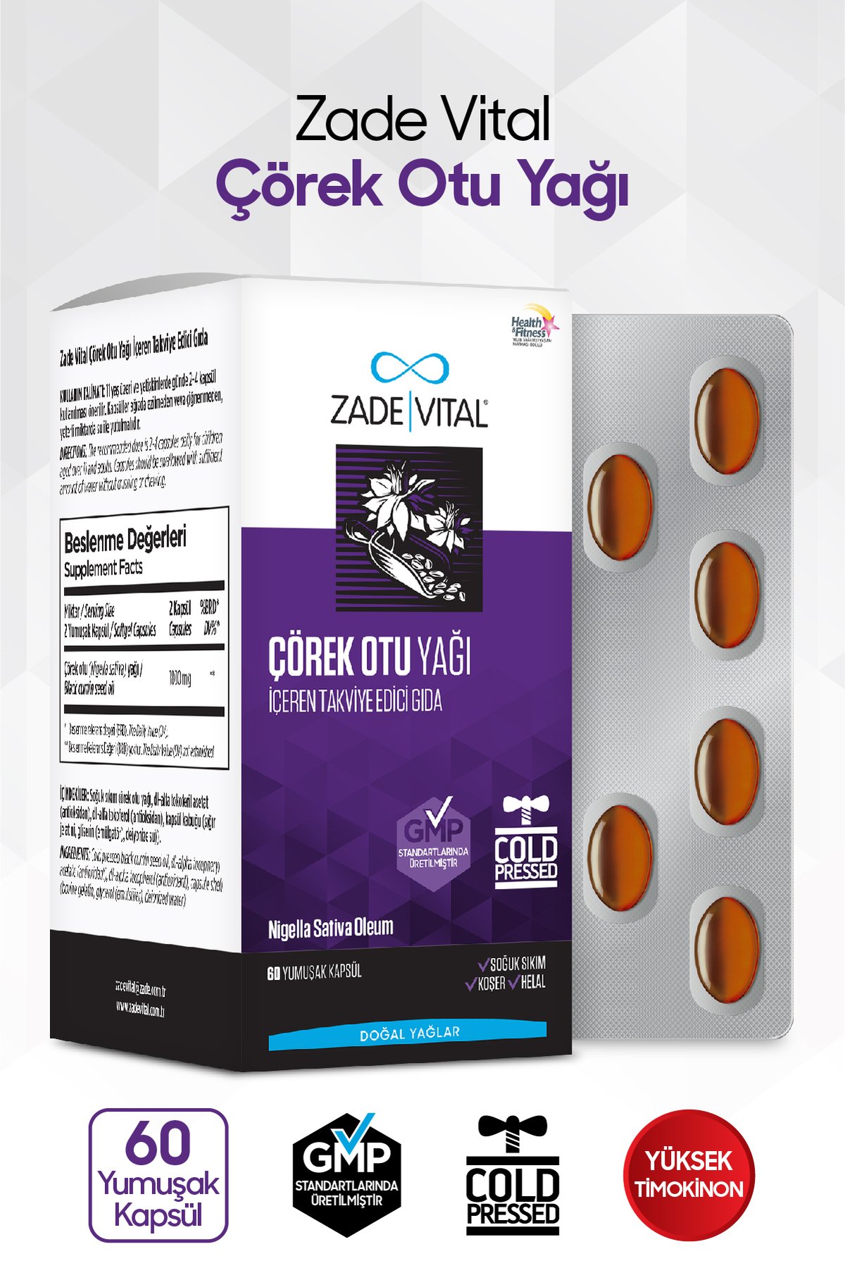Çörek Otu Yağı 900 mg 60 Kapsül