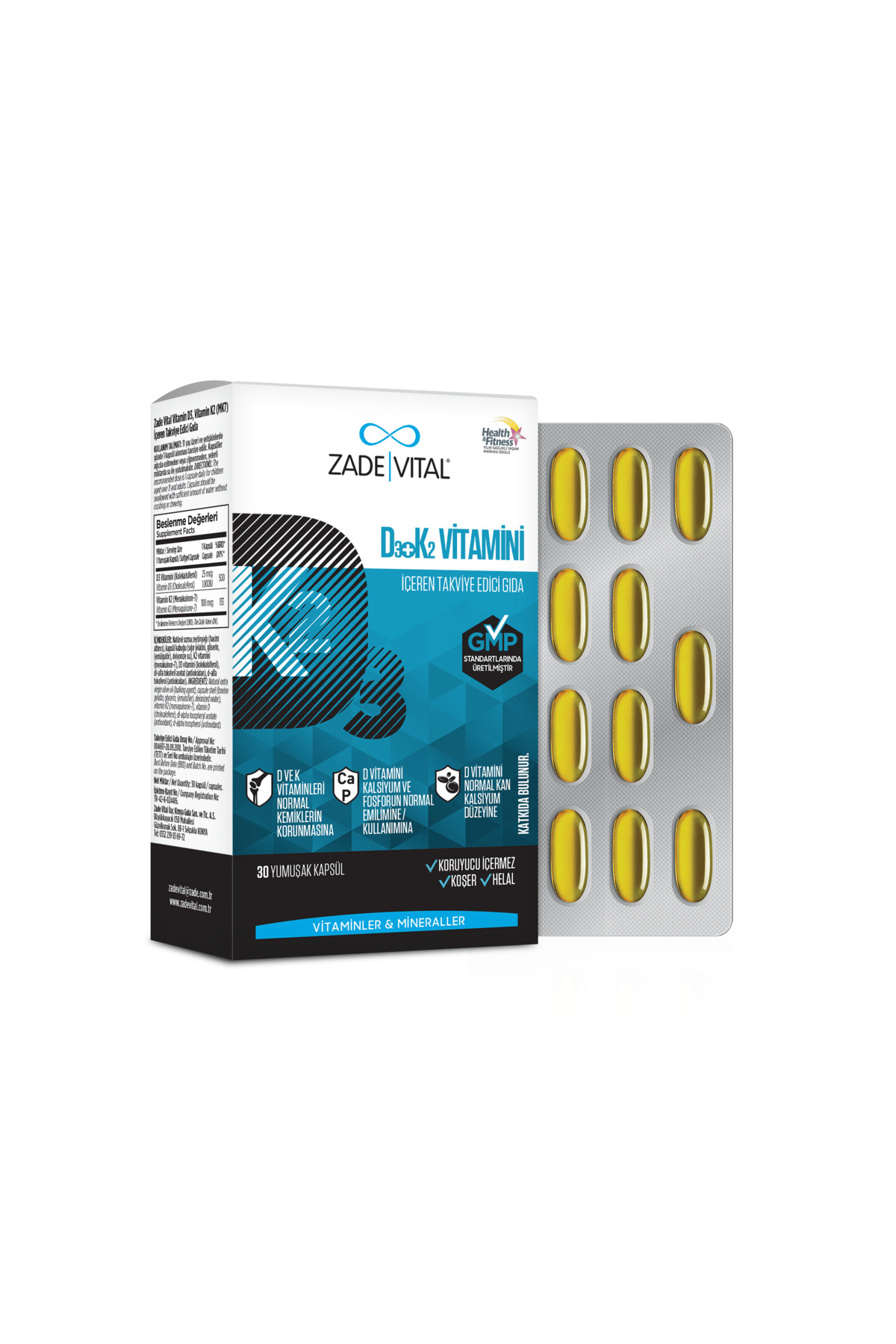 D3 K2 Vitamini 30 Kapsül