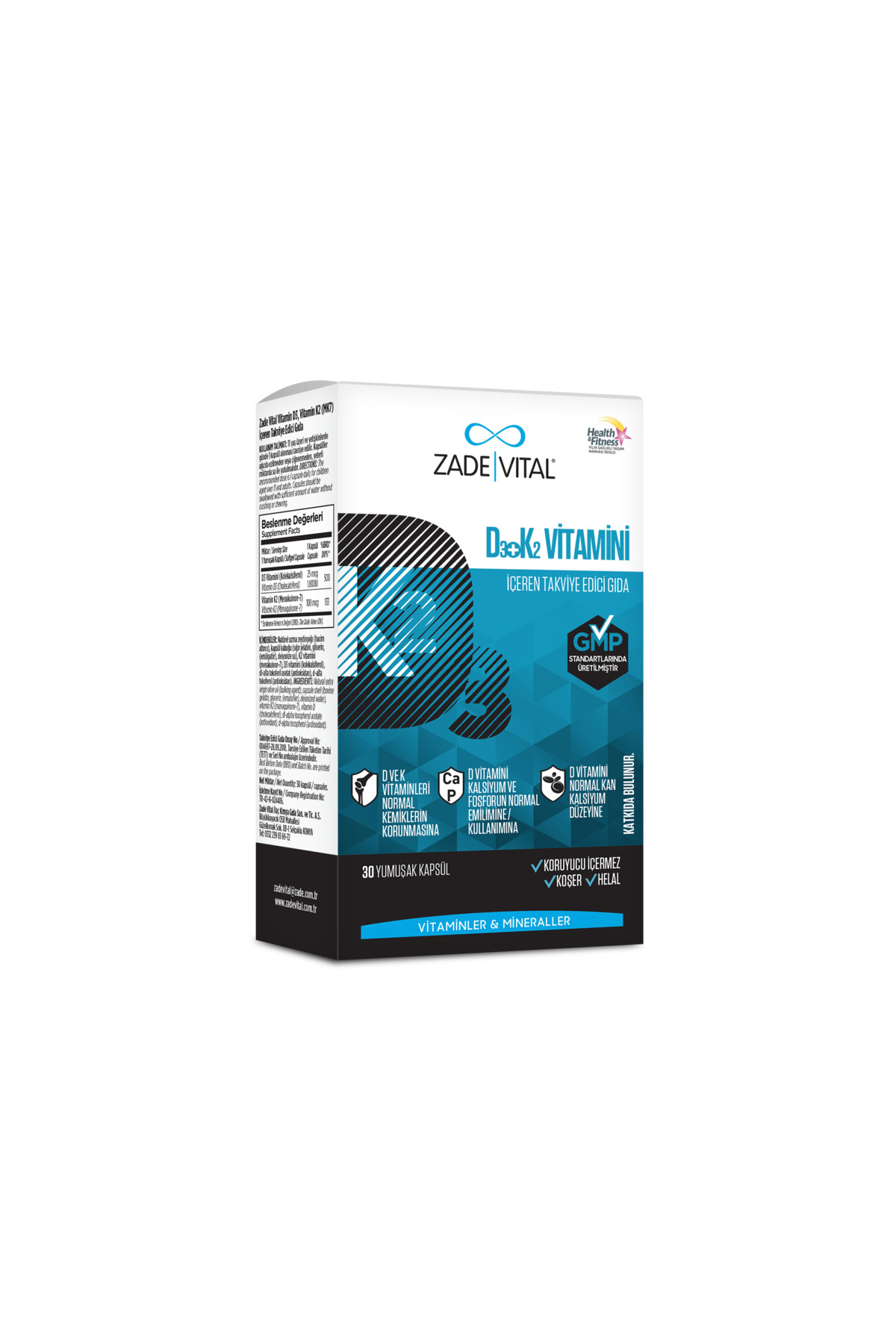 D3 K2 Vitamini 30 Kapsül