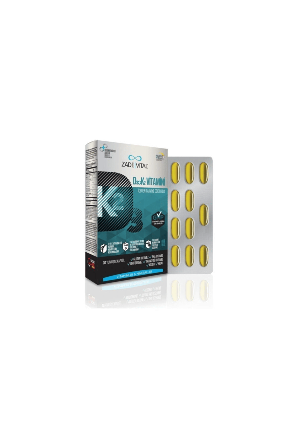 D3+K2 Vitamini 30 Kapsül