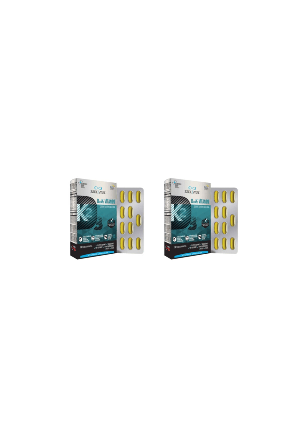 D3+k2 Vitamini 30 Kapsül 2'li Paket