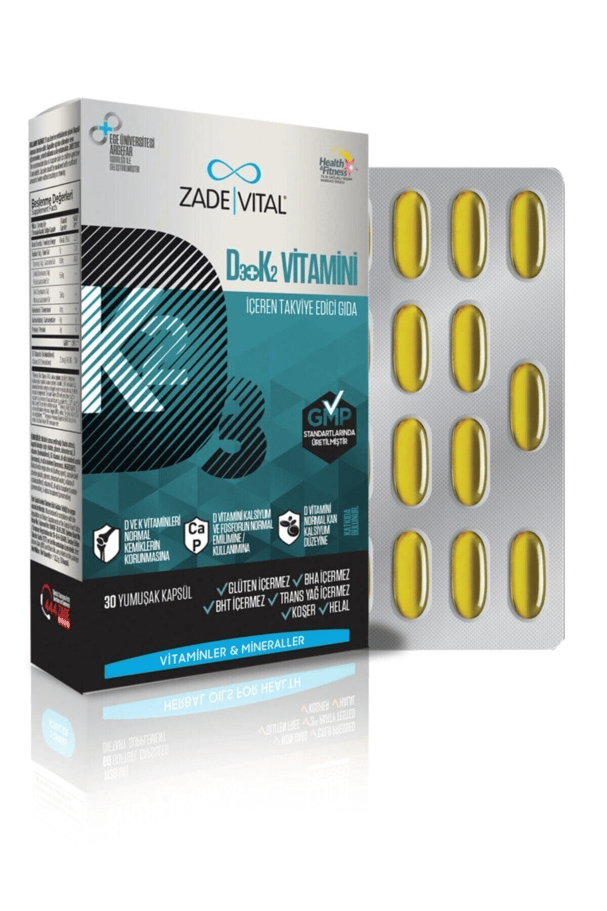 D3+k2 Vıtamını Blıster 30 Kapsül
