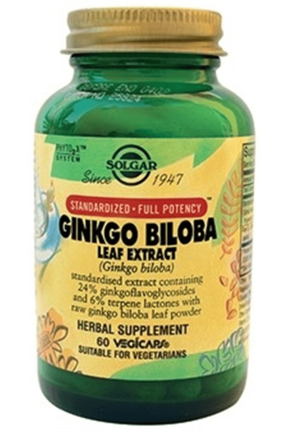 Ginkgo Biloba Leaf Extract 60 Kapsül