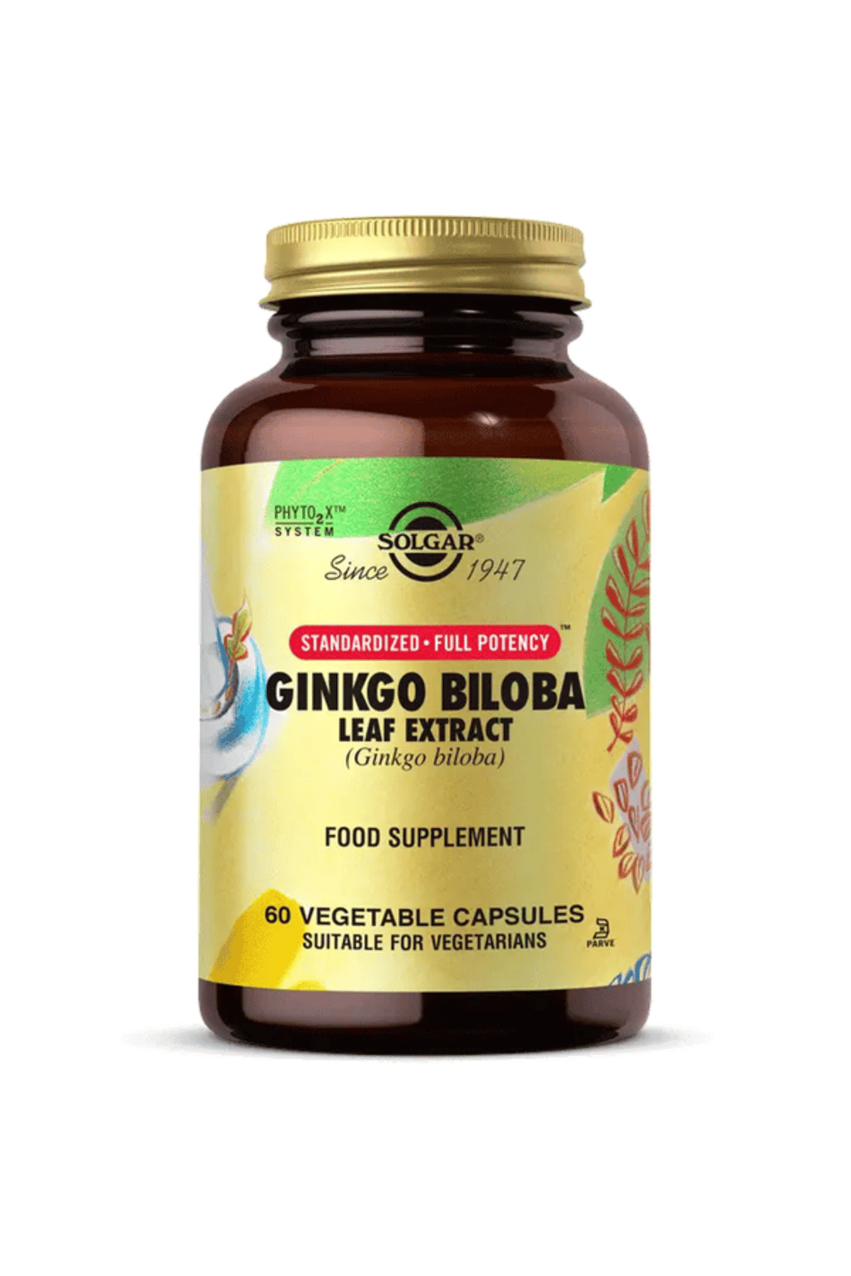 Ginkgo Biloba Leaf Extract (Standardize Ginkgo Biloba Yaprak Ekstresi) 60 Kapsül