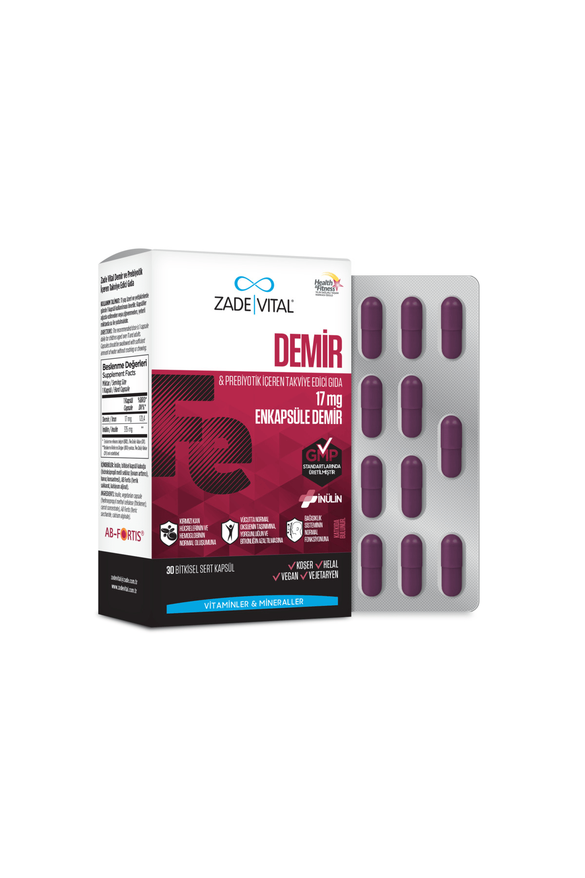 Iron (Demir) 30 Kapsül
