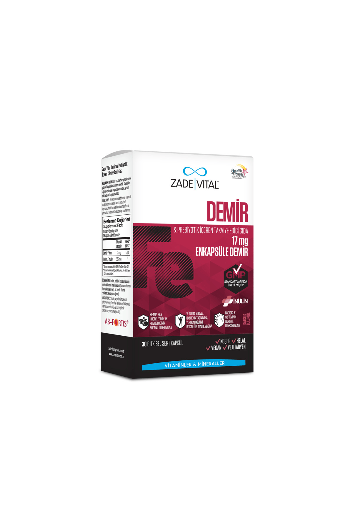 Iron (Demir) 30 Kapsül