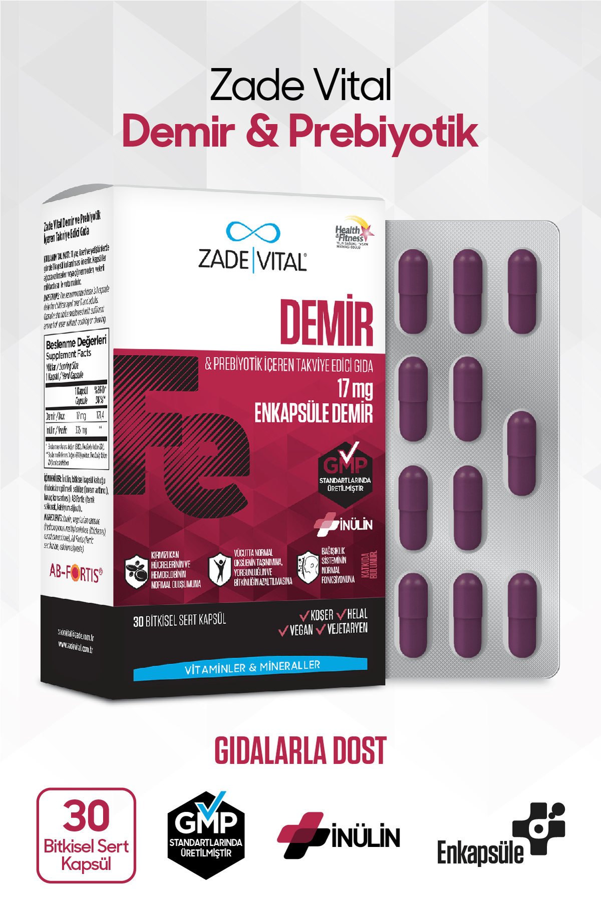Iron (Demir) 30 Kapsül