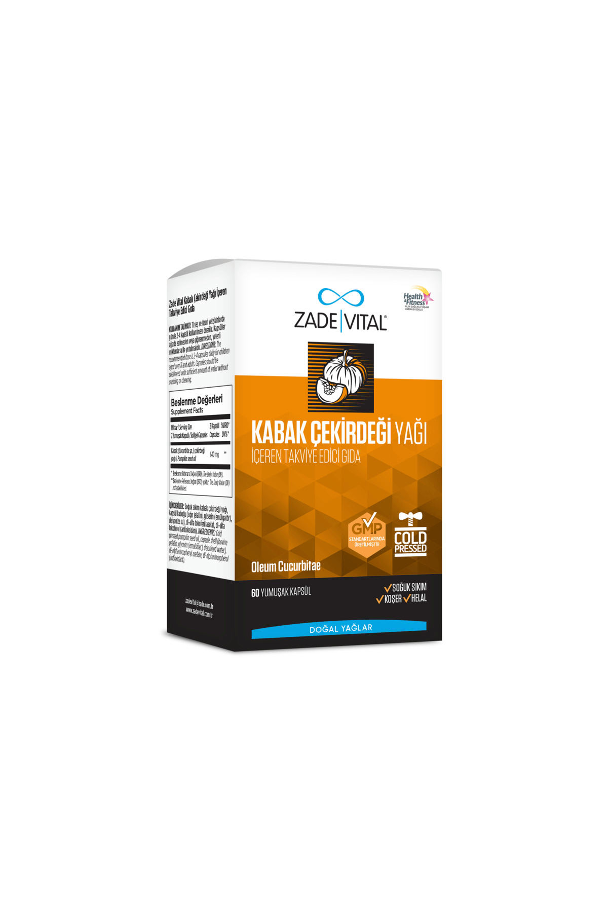 Kabak Çekirdeği Yağı 320 mg 60 Kapsül
