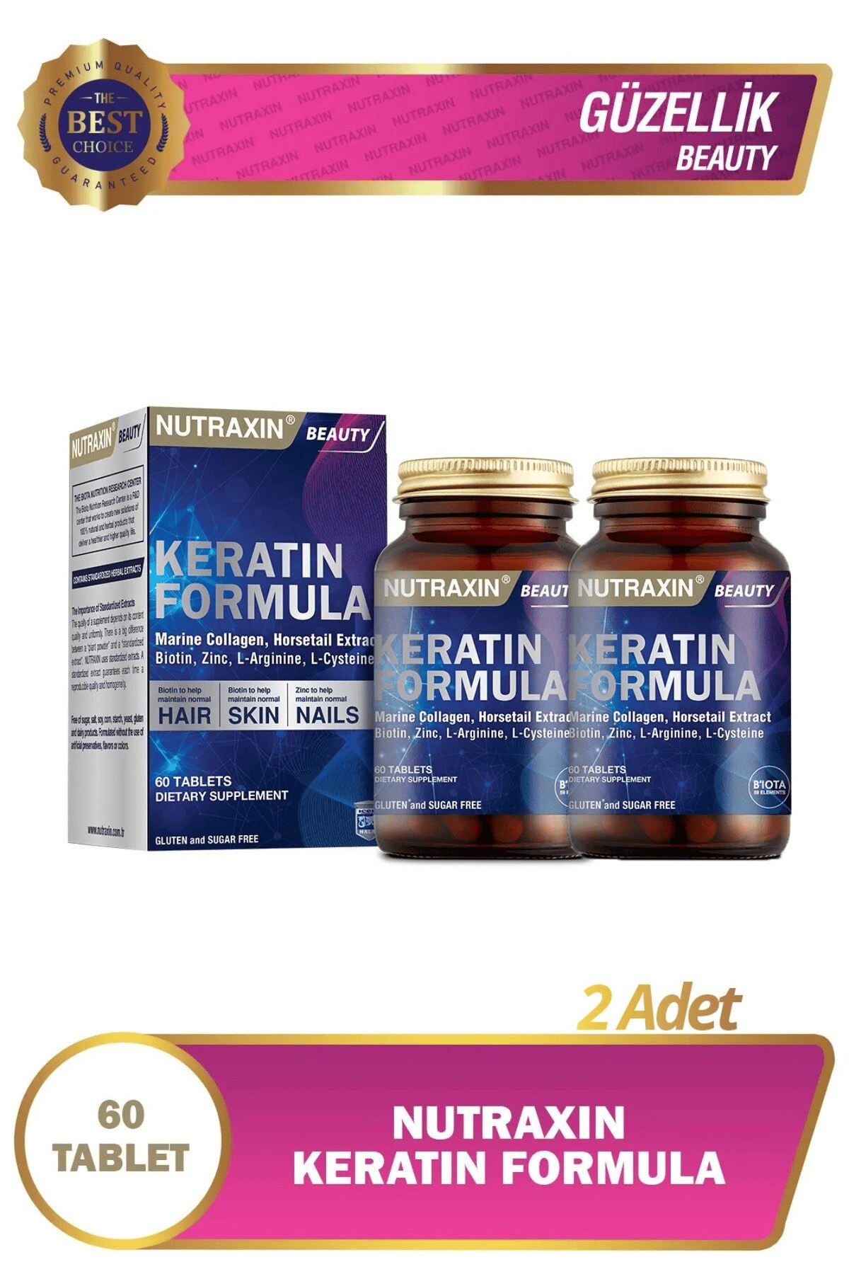 Keratin Formula 60 Tablet 2 Adet