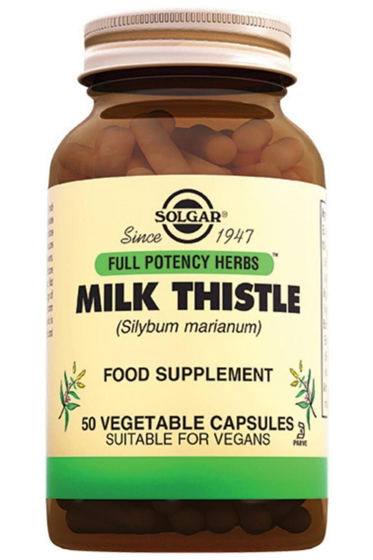 Milk Thistle 100 mg 50 Kapsül