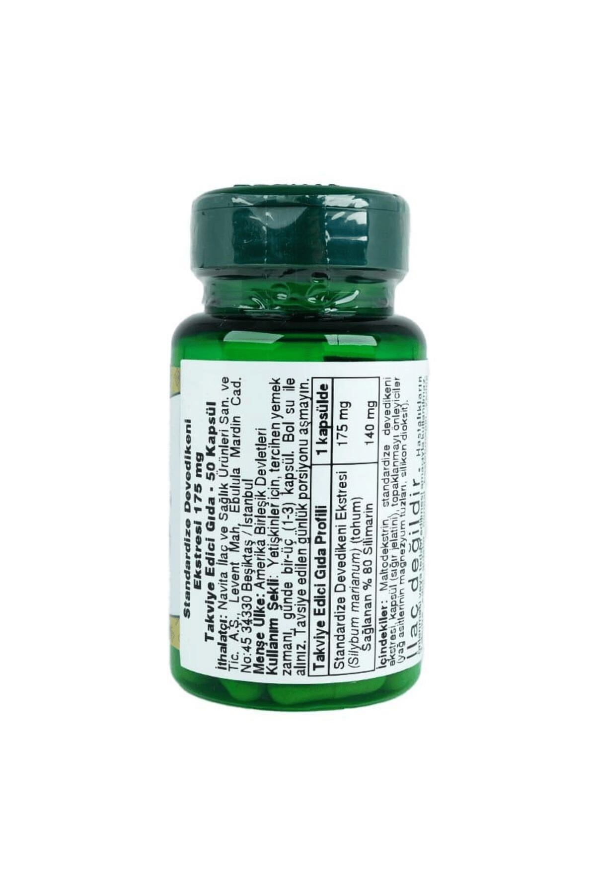 Milk Thistle 175 mg 50 Kapsül