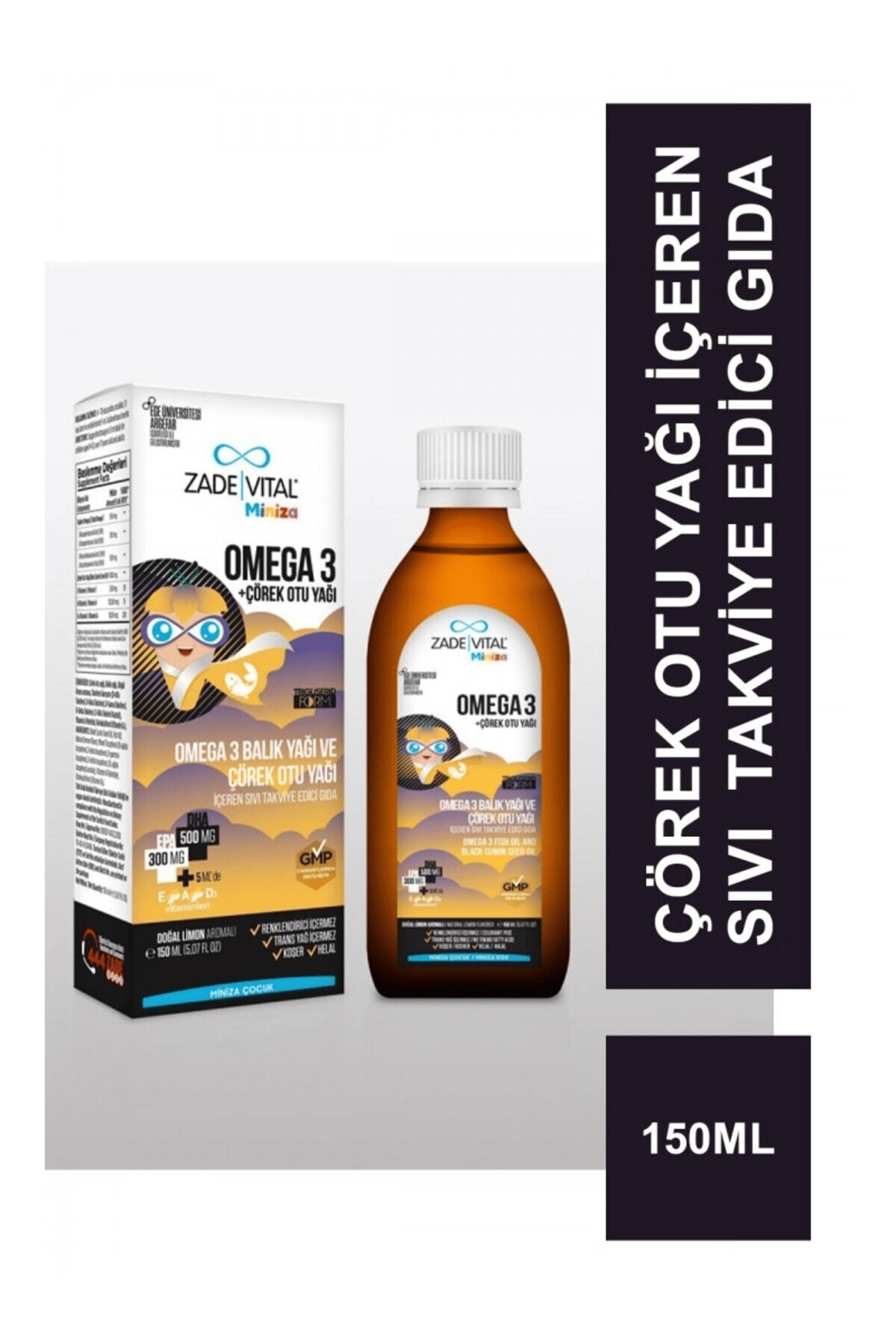 Miniza Omega 3 + Çörek Otu Yağı 150 m