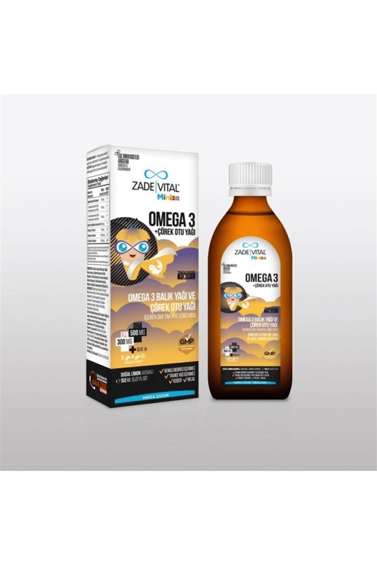 Miniza Omega3+çörek Otu Yağı 150 Ml Cam Şişe