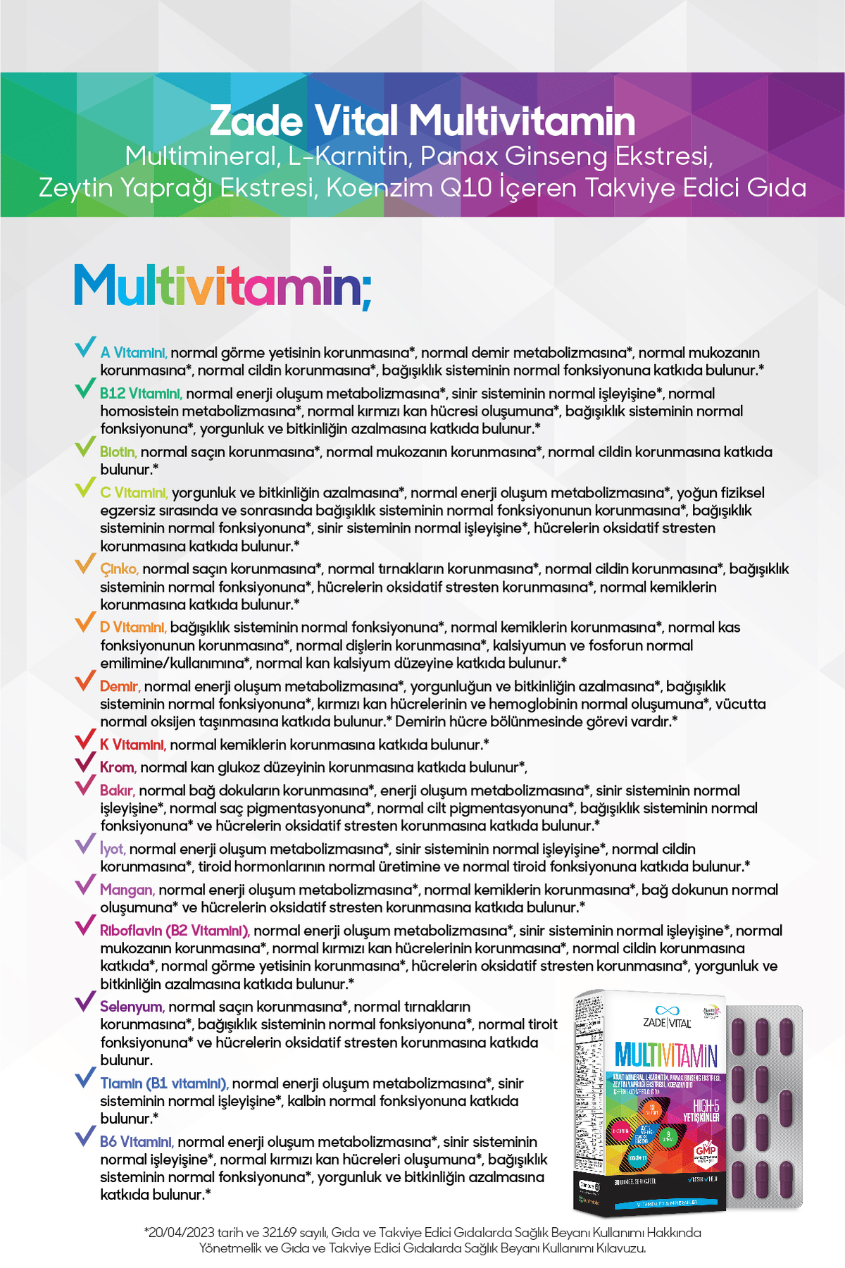 Multivitamin 30 Kapsül
