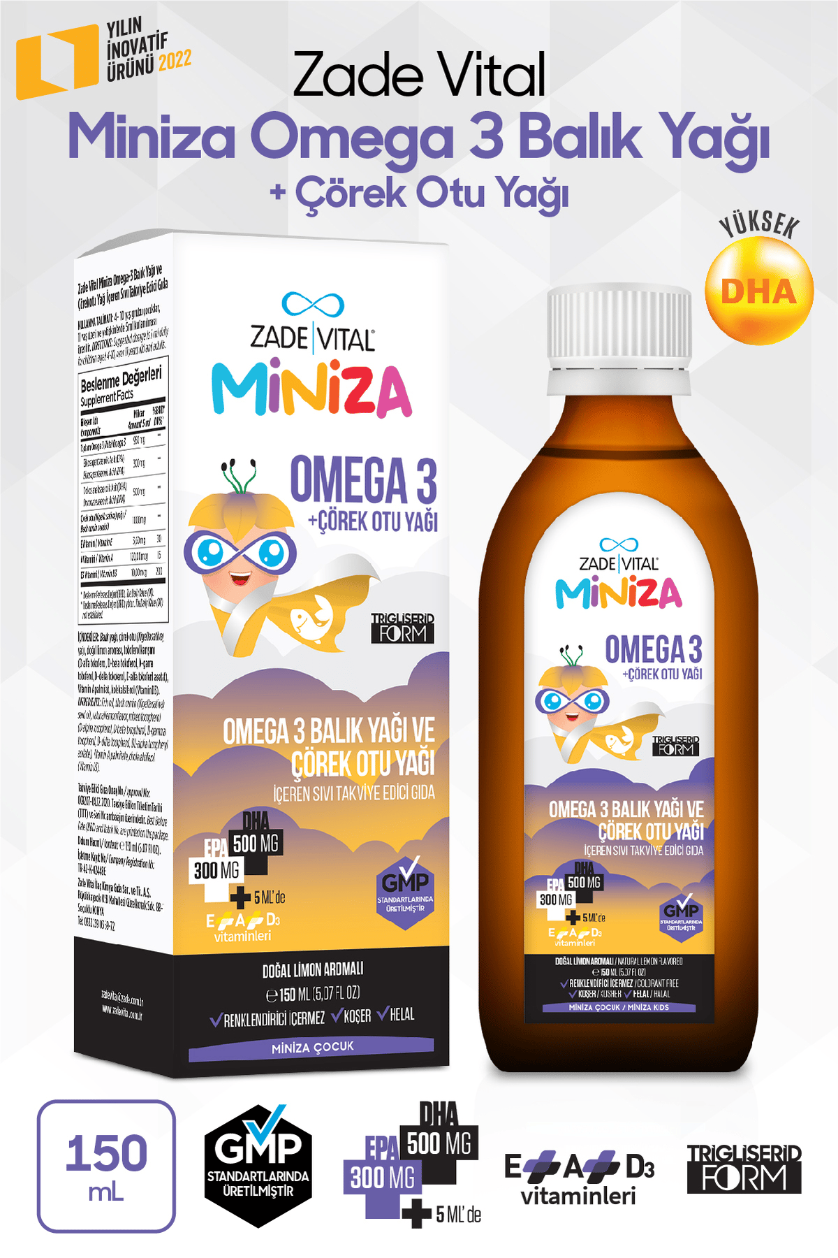 Omega + Çörek Otu Yağı 150 ml