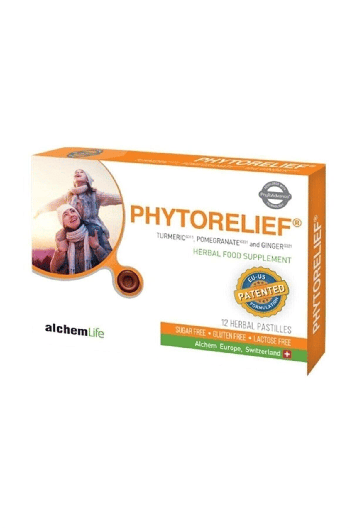 Phytorelıef Doğal Boğaz Pastili - 12 Pastil