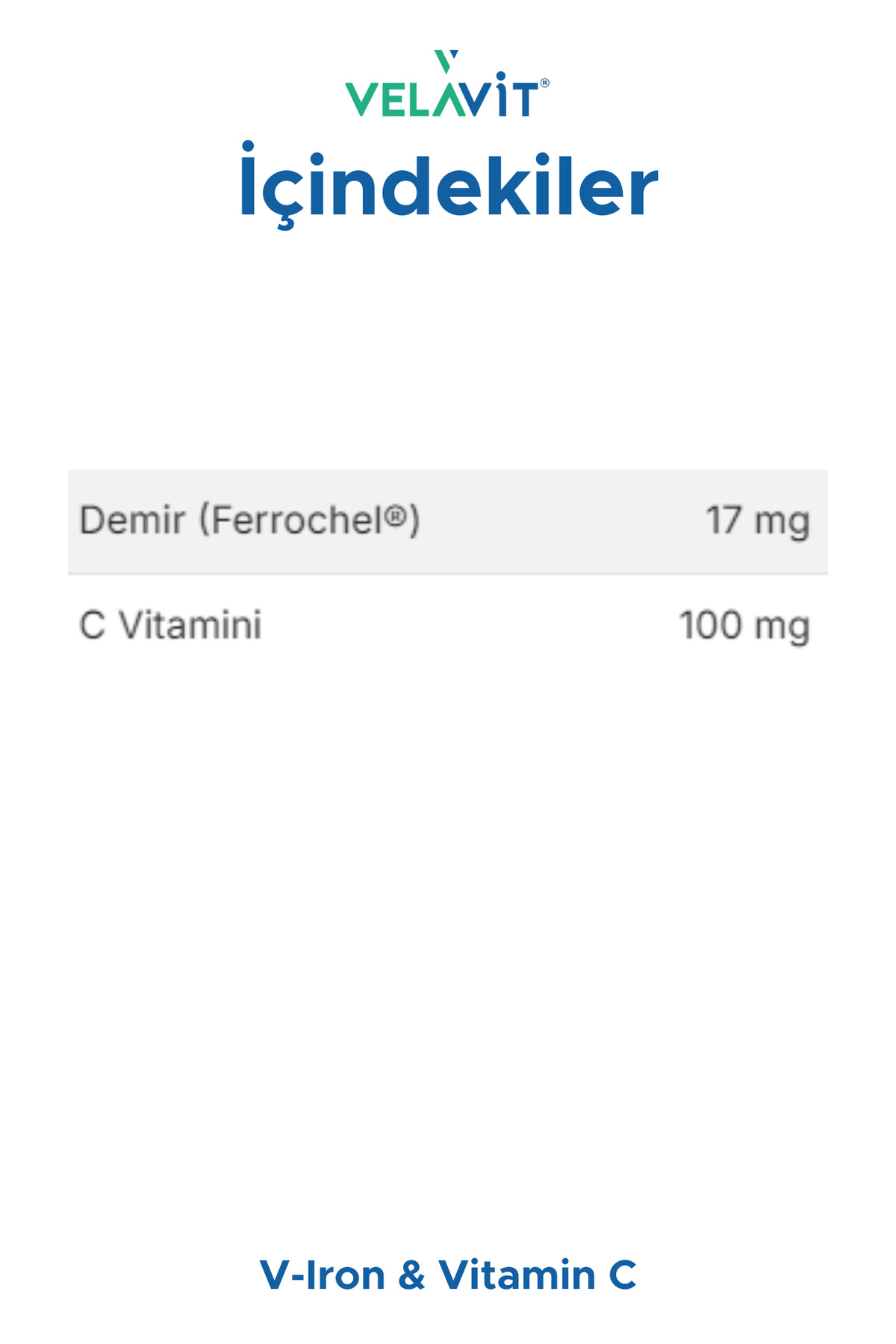 V-Iron & Vitamin C