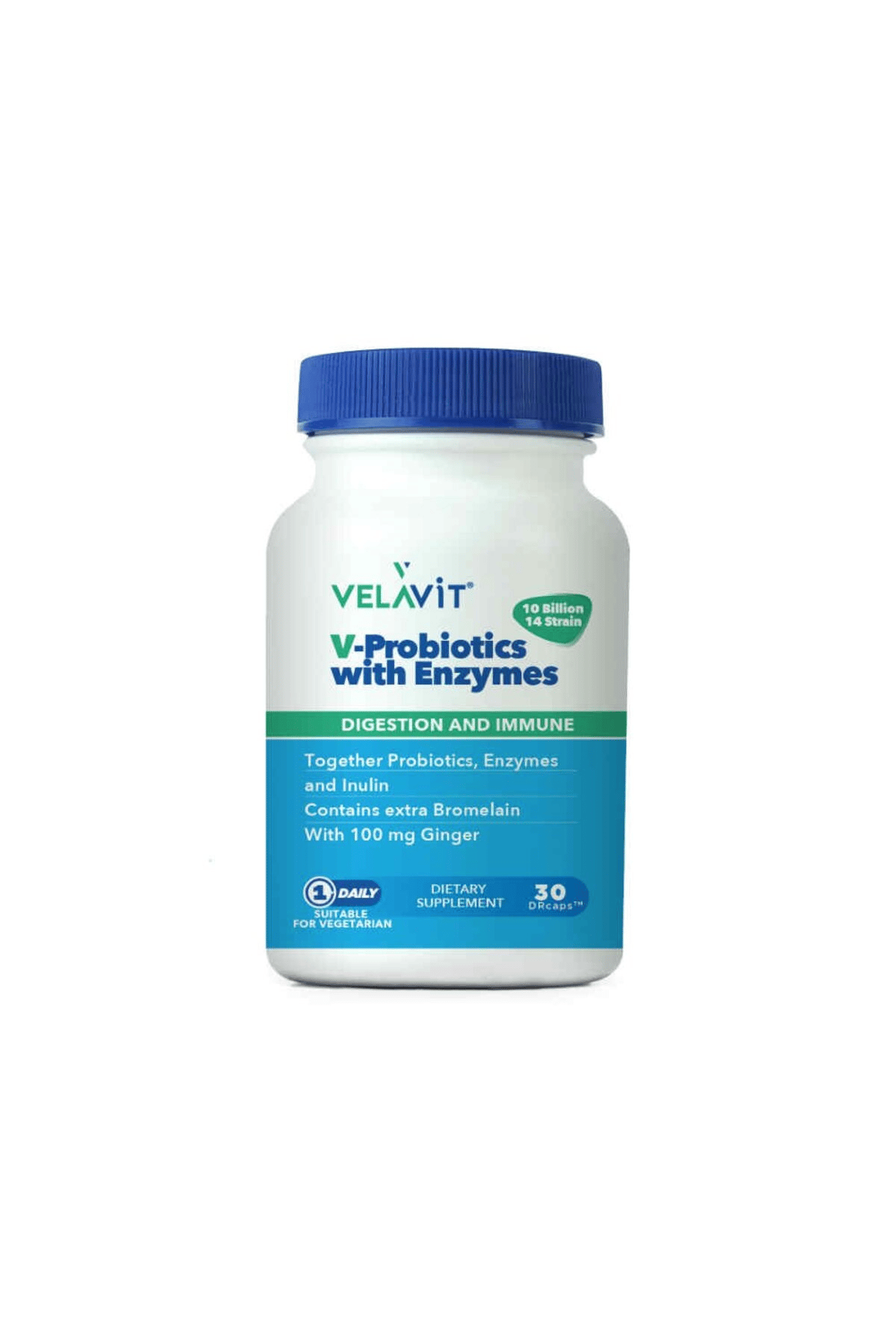 V-Probiotics With Enzymes 30 Kapsül