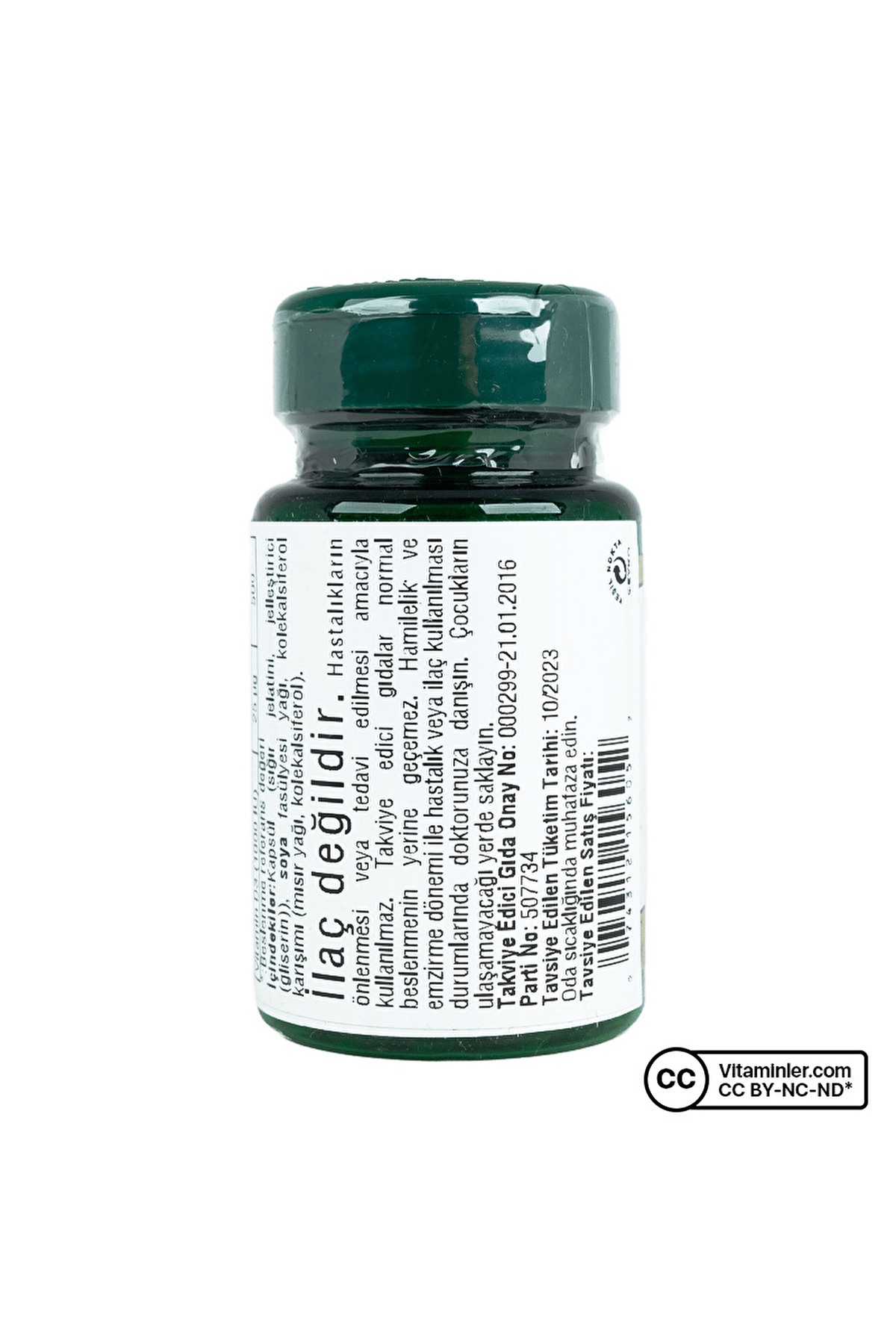 Vitamin D3 1000 IU 100 Kapsül