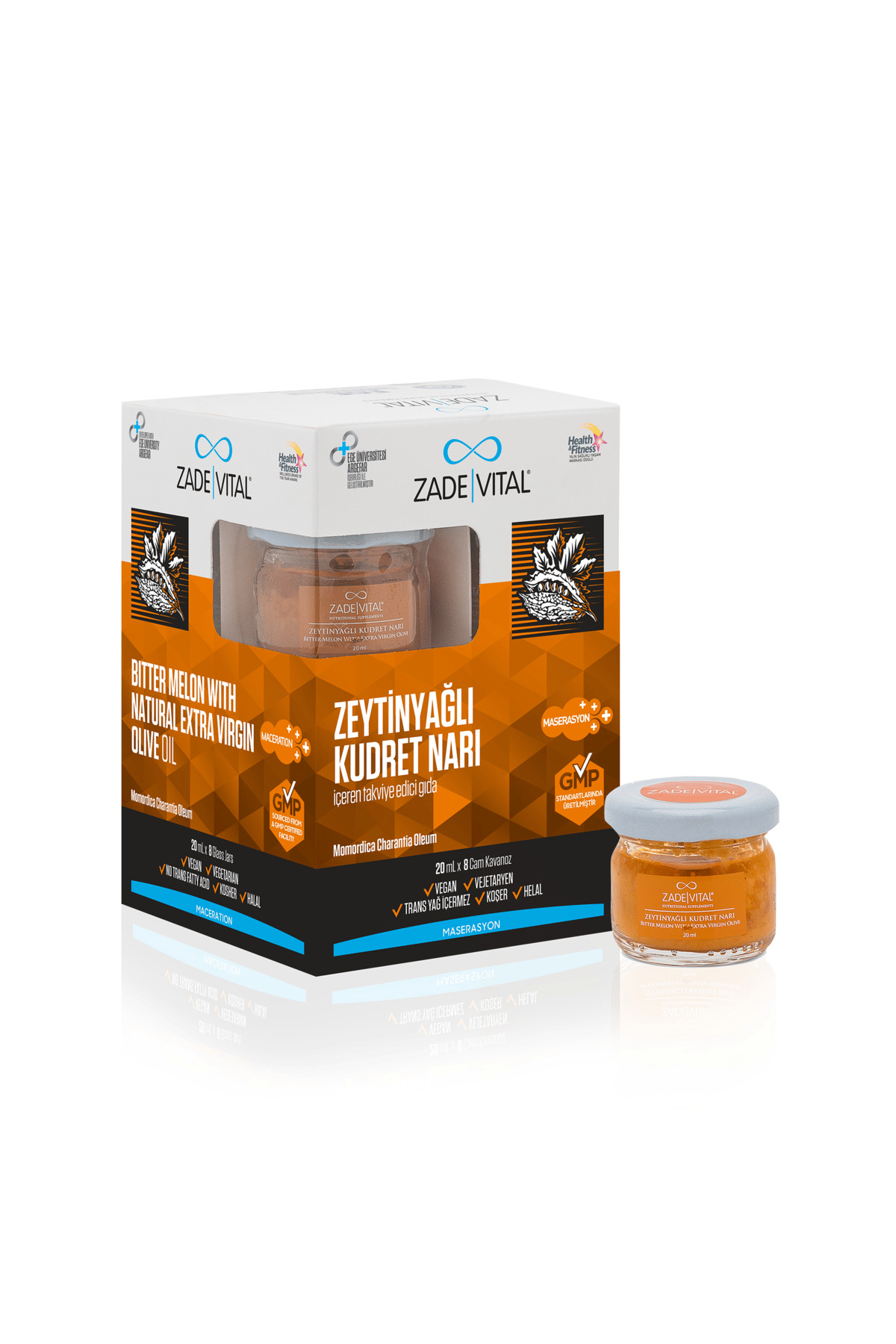 Zeytinyağlı Kudret Narı 1 Kutu 20 Ml X 8 Cam Kavanoz