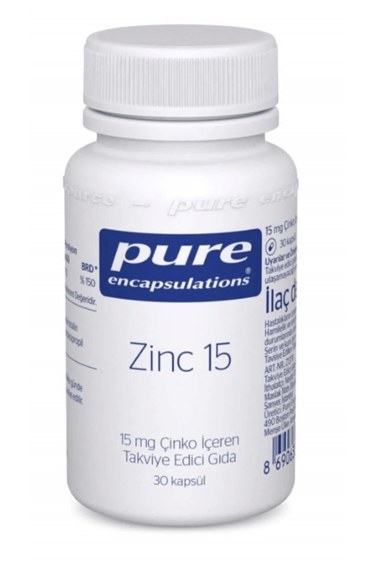 Zinc 15 Mg 30 Kapsül