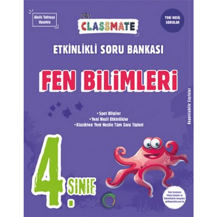 4. Sınıf Classmate Fen Bilimleri Etkinlikli Soru Bankası