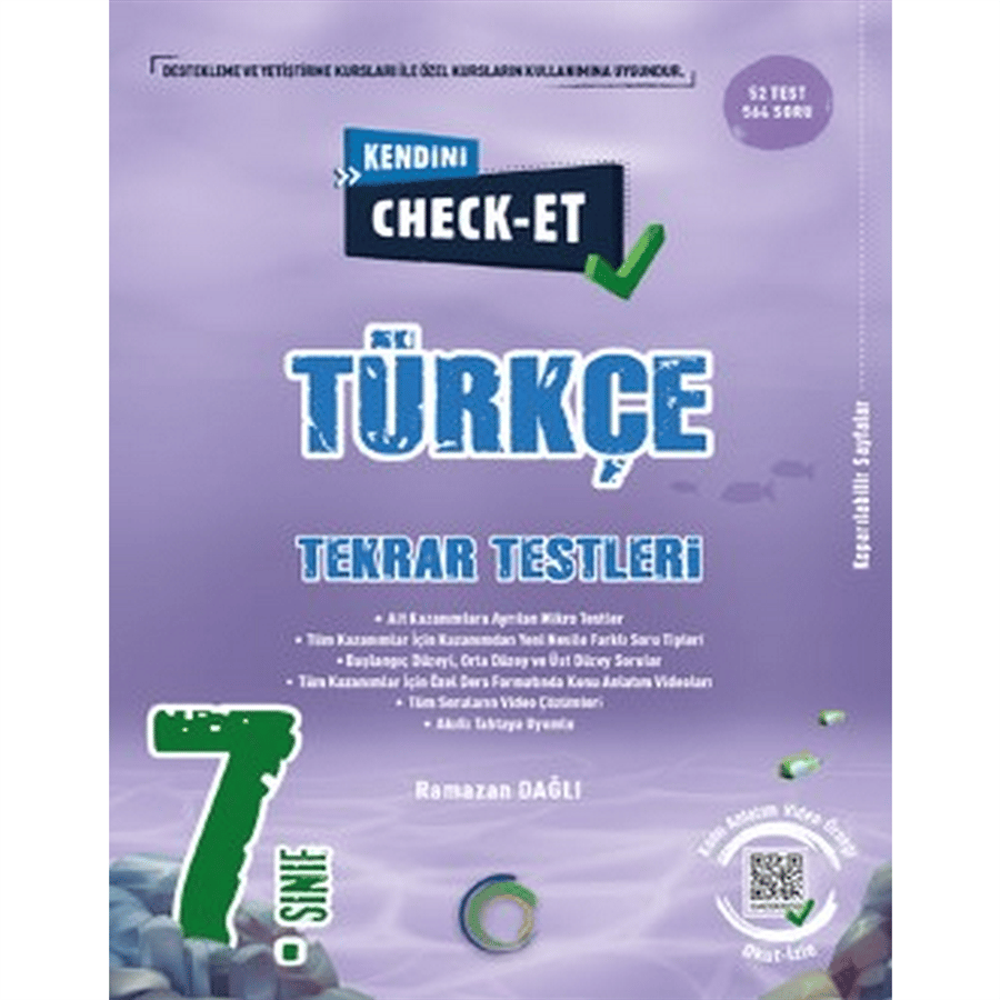 7. Sınıf Kendini Check - Et Türkçe Tekrar Testleri