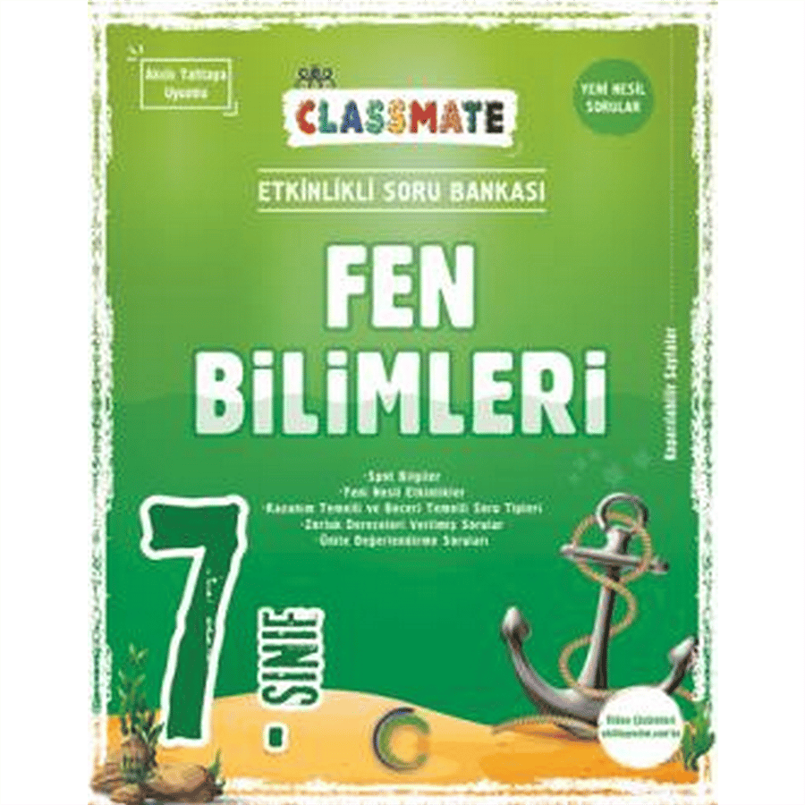 7. Sınıf Classmate Fen Bilimleri Soru Bankası