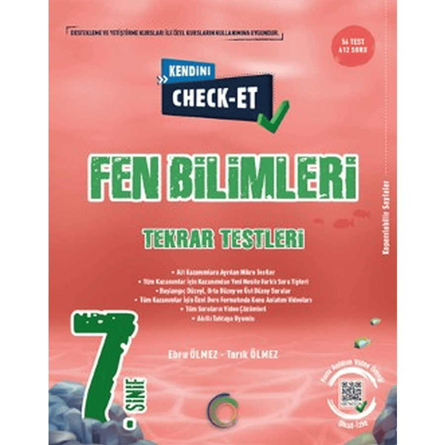 7. Sınıf Kendini Check - Et Fen Bilimleri Tekrar Testleri
