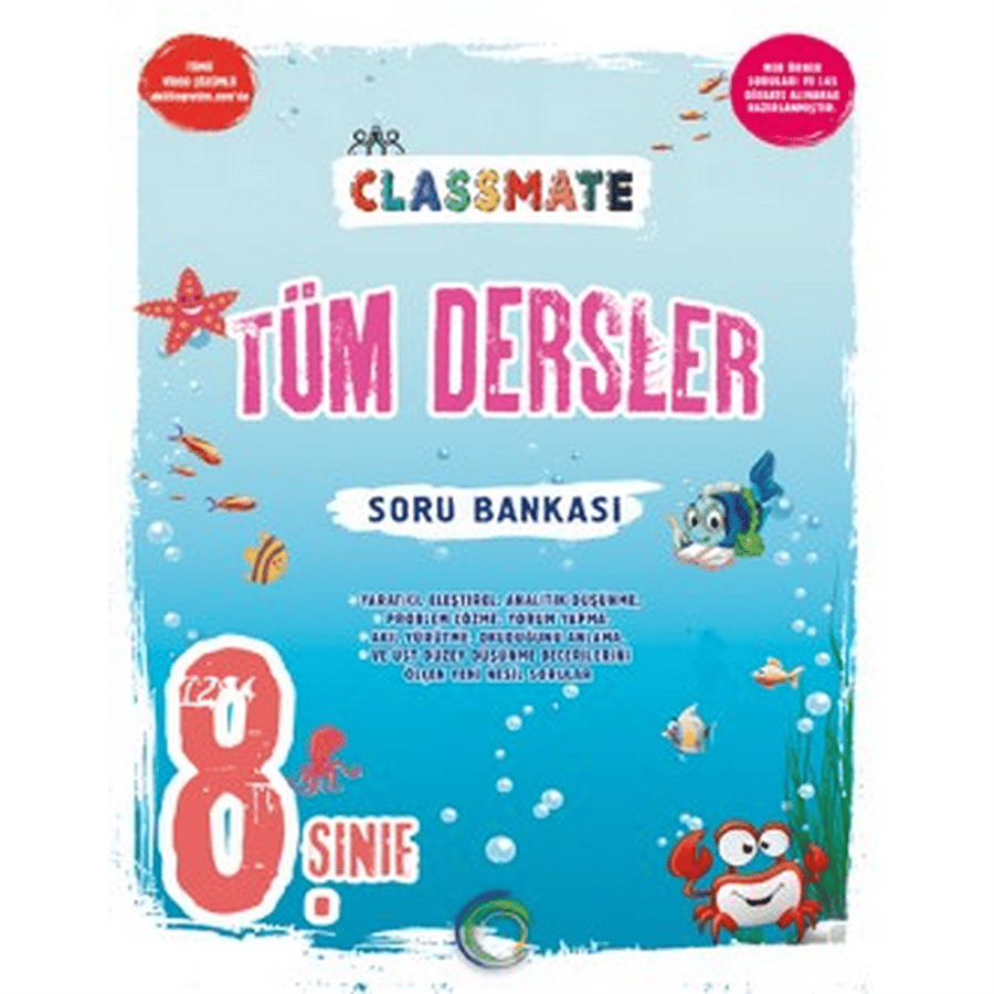 8. Sınıf Classmate Tüm Dersler Soru Bankası
