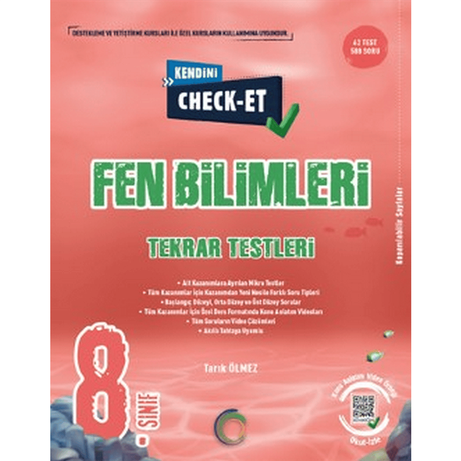 8. Sınıf Kendini Check - Et Fen Bilimleri Tekrar Testleri